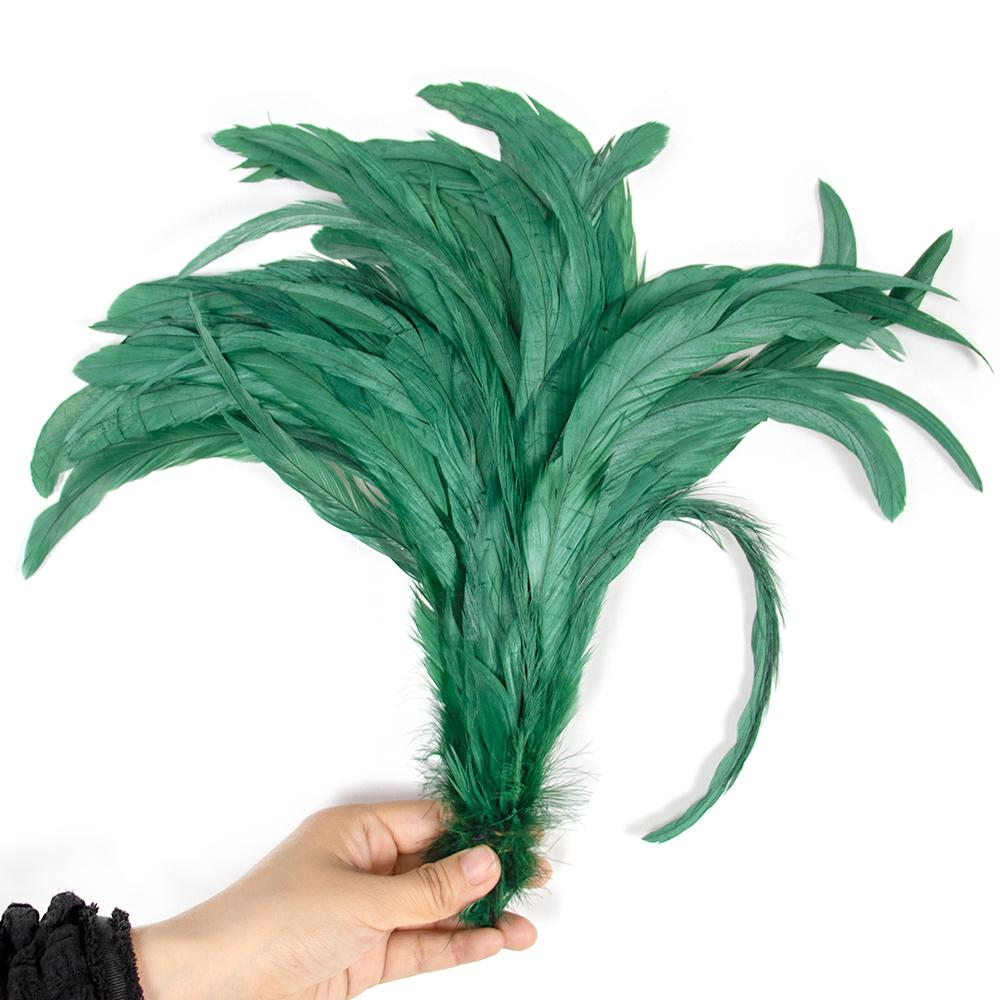 50/100 Stück 25-30cm Hahnenfeder Hochzeitsbasteln DIY Naturfeder Handarbeit Party Feder Karneval Kopfschmuck Dekoration