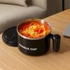 Stainless Steel Noodles Cup Heat Resistant Rice Soup Bowl Portable Fruit Salad Bowl  Household