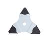 Manganese Steel Lawn Mower Blades Triangular Shape Double-sided Blades  Garden Maintenance