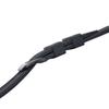 Watchband 23mm Silicone Watch Band Strap Men Sport Waterproof Black Watchbands For Luminox Accessories Stainless Steel Black Silver Buckle