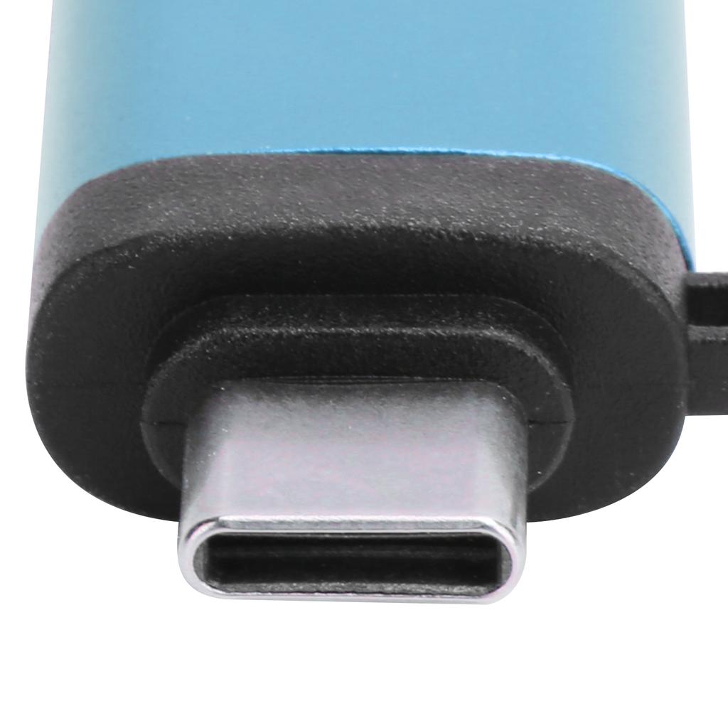 USB3.0 Female to TypeC Adapter Converter Charging Data OTG Stretch Hd Without Chain(Silver )