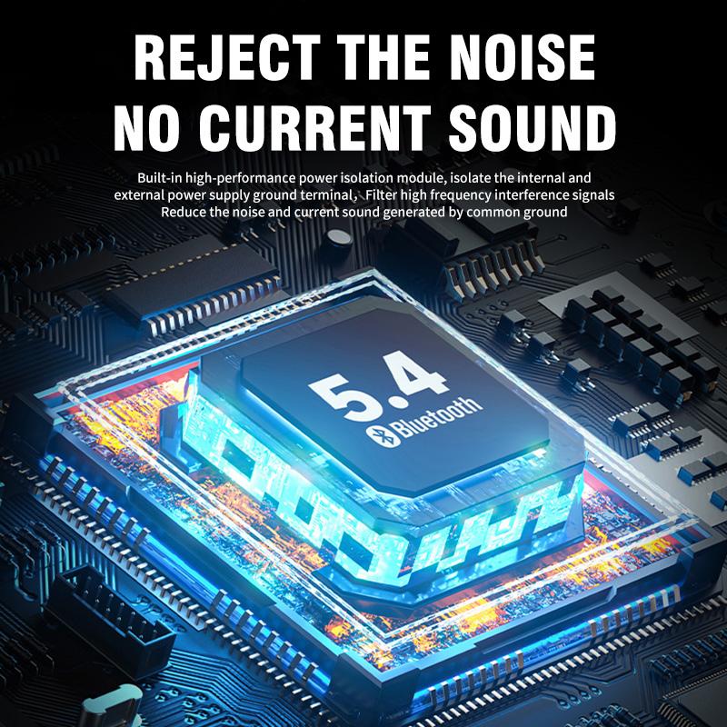 Bluetooth 5.4 Car Audio Receiver USB To 3.5mm AUX Car Wireless Music Adapter HIFI Sound With HD MIC For Car Kit Wired Speaker