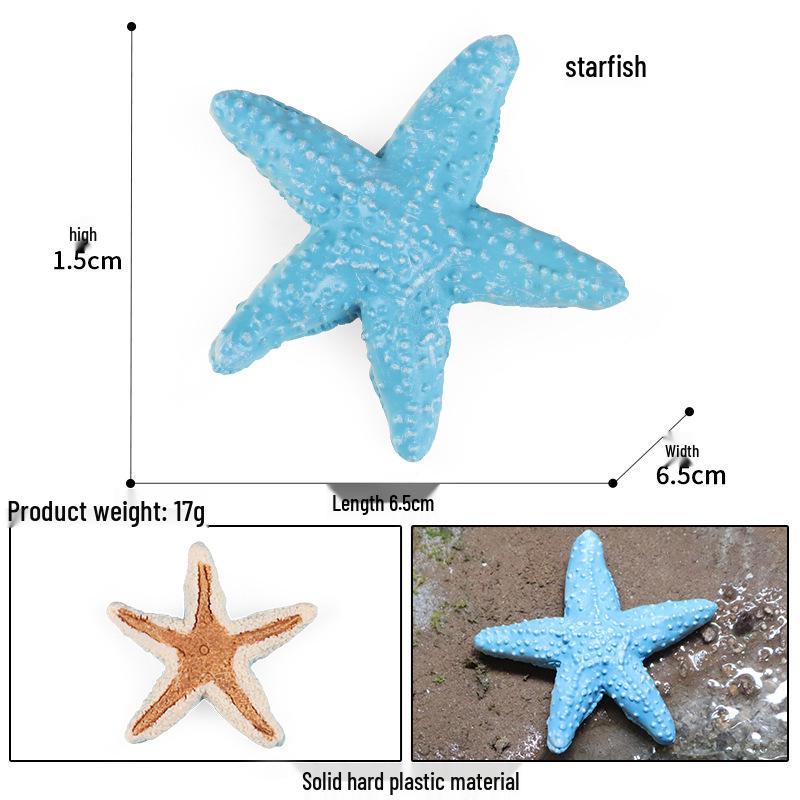 Solid Cross Water Drop Fish Simulation Toy Model - Bobo Sea Creature Ornament