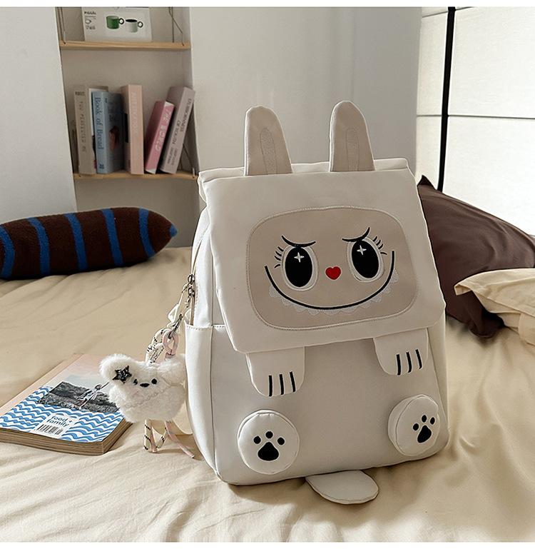Schoolbag new high-value fresh and sweet cute cartoon backpack junior high school students lightweight travel large capacity backpack