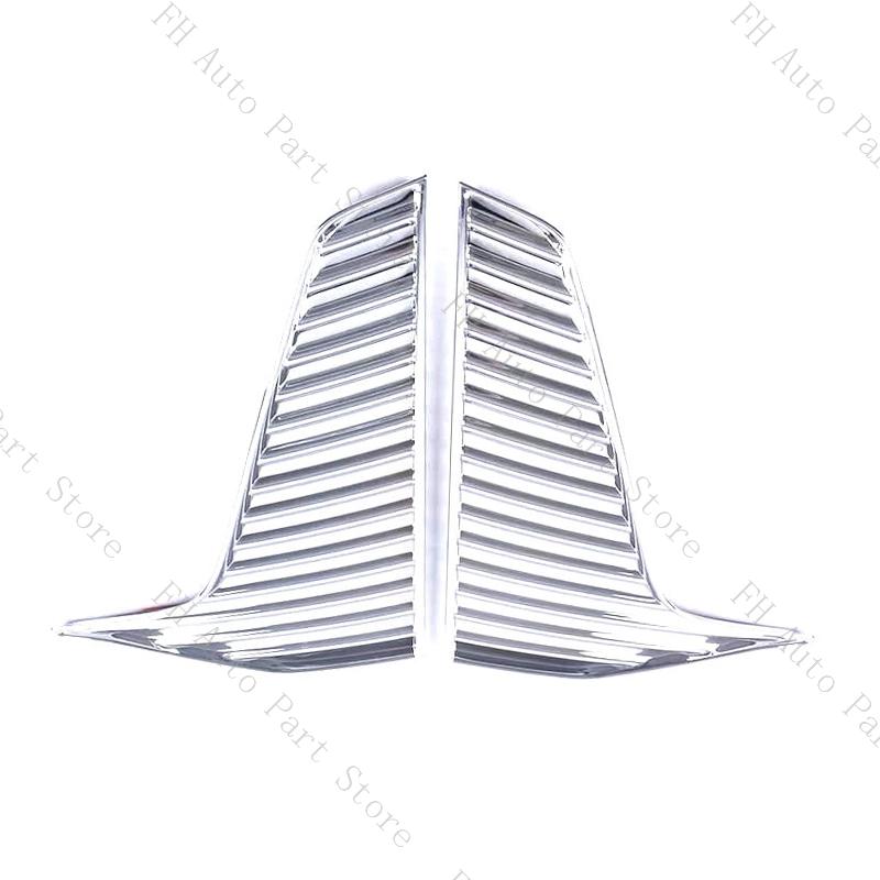 1Pair Front Bumper Fog Light Daytime Lamp Trim Grille Cover Frame Lid For Cadillac XT6 2020 2025 2025 2025