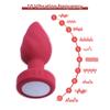 Leuchtender Anal-Vibrator mit 10 Vibrationsmodi Nachtlicht Anal-Masturbator Massagegerät Erwachsenen Neuheit Sexspielzeug