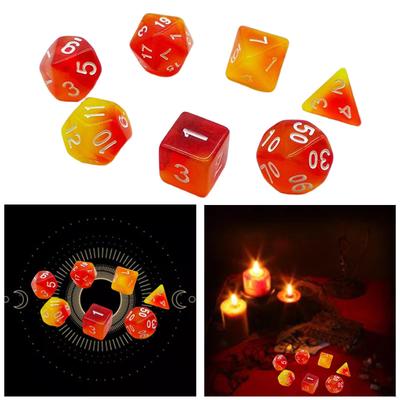 7 ,Party Favor,Role Playing Game,Board Game,Polyhedral Bar Toys Table Game Lovers Toy Gift