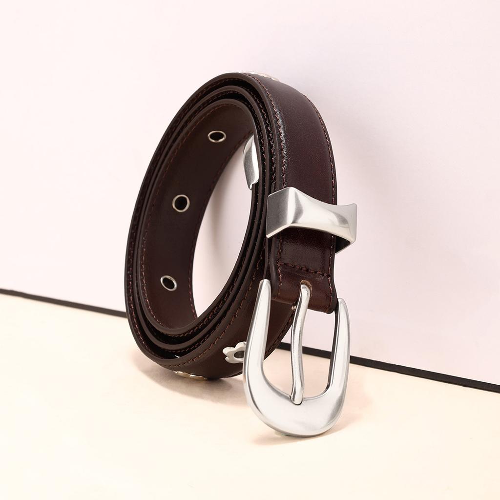 New Retro High-End First-Layer Women'S Belt Personalized Trend Belt Women'S Fashion Versatile Casual Pants Belt New