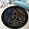 Runder Vintage-Teppich 'Baum des Lebens' für Wohnzimmer und Schlafzimmer Eleganter rutschfester Teppich Stilvolle dekorative Bodendekoration Perfektes Geschenk