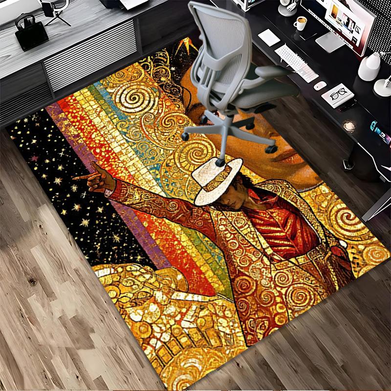 Michael Jackson Living Room Nonslip Area Rug Soft Carpet For Bedroom Gameoom Playroom Sofa Office Home Decor Doormat