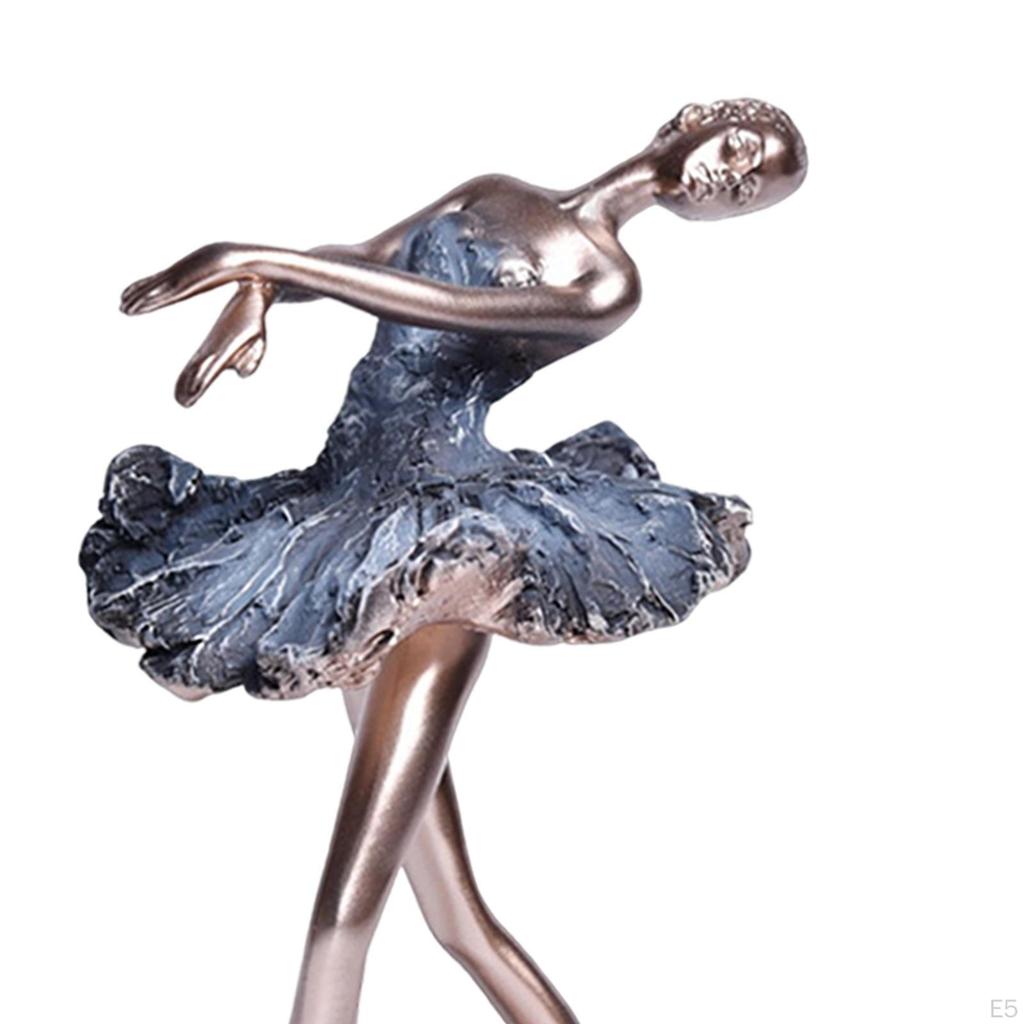 Ballerina Figurine Resin Souvenir Ballet Dancer Entrance Table Bookcase