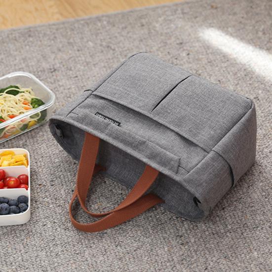 

Сумки для обеда, водонепроницаемая, антидеформированная, портативная, устойчивая к разрыву сумка-контейнер для обеда для работы темно-синий