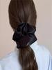 Oversized French Girl Ballet Style Satin Large Hair Scrunchie - Elegant Hair Tie for Women, Simple Ponytail & Bun Hair Accessory