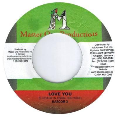 

7-дюймовая пластинка BASCOM X / ZAHAR - Love You / Rise With The Sun MO0006 Master One Prod 2005 Ямайка Регги, Ска и Даб Б/У