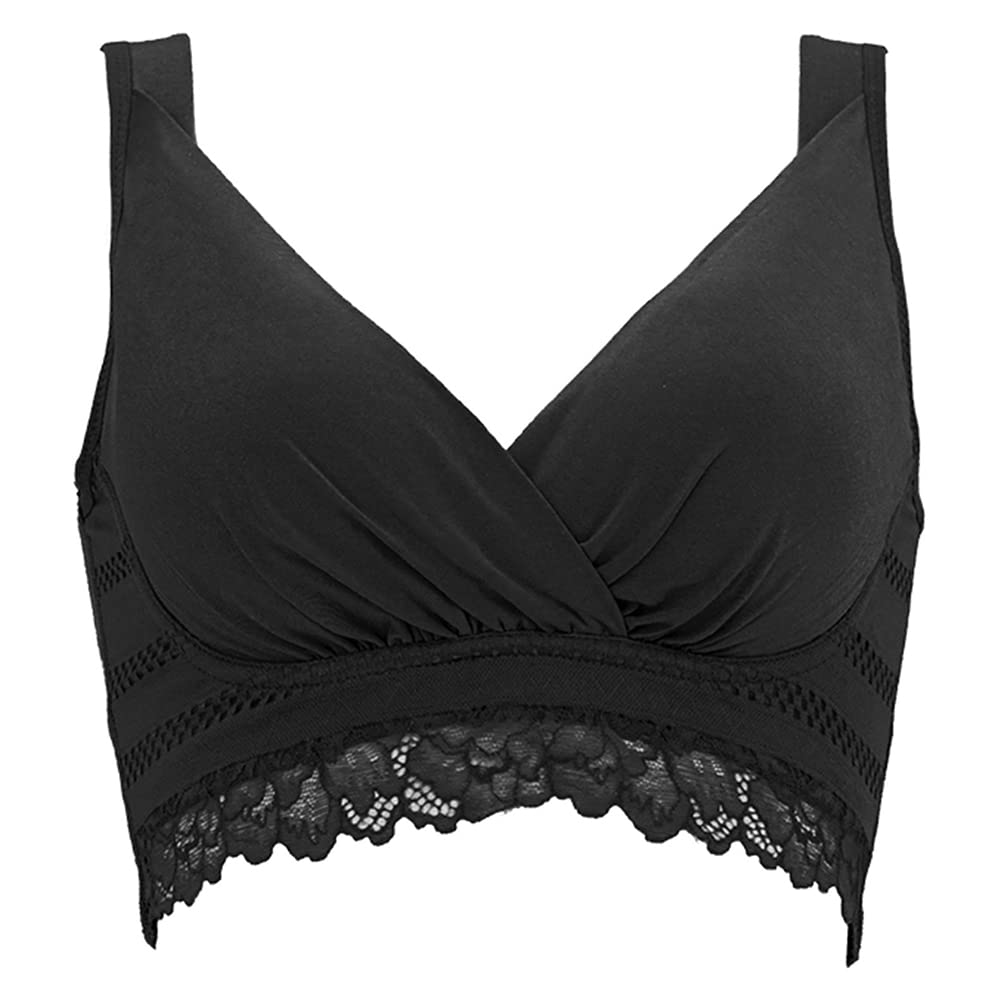 Bradelis New York Wireless Shapewear Size L All-in-One Bra, Black,