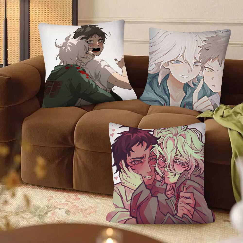 1Pc Nagito Hajime Komahina Pillow Case Fashion Square Pillowcase Bedroom Sofa Room Ins Decoration Leisure