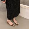 Inner heightening suede rhinestone small single shoes women's shoes new spring and autumn shoes black commuter shoes
