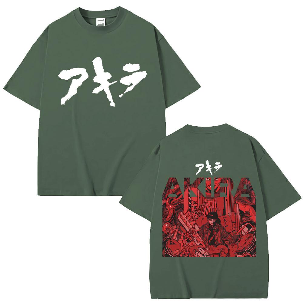 Japan Anime Akira Science Fiction Movie T Shirts Shotaro Kaneda Harajuku Unisexga Tshirt Loose Unisex Women Cotton T Shirt Streetwear