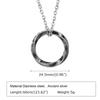 New Stylish Norse Viking Necklaces for Men,Waterproof Stainless Steel Mobius Round Pendant Collar,Gifts for Him Jewelry