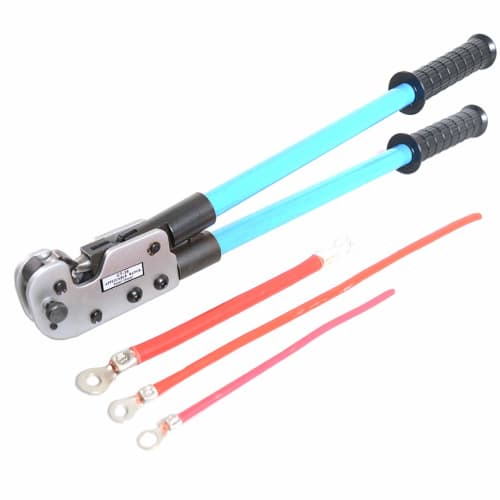 IWISS Heavy-Duty Crimping Tool for Stripped Crimp Terminals and Stripped Crimp Sleeves, 8.0sq-38sq, CT-38