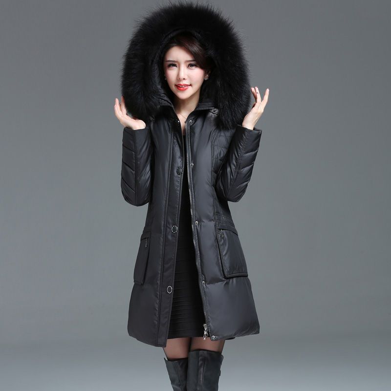 Middle-aged and Elderly New Down Jackets for Women Fattened and Enlarged Medium and Long Large-size Mother Jackets for Women