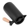 1L Thermal Coffee Carafe 12h Insulation Olecranon Water Outlet Thermal Bottle with Wooden Handle