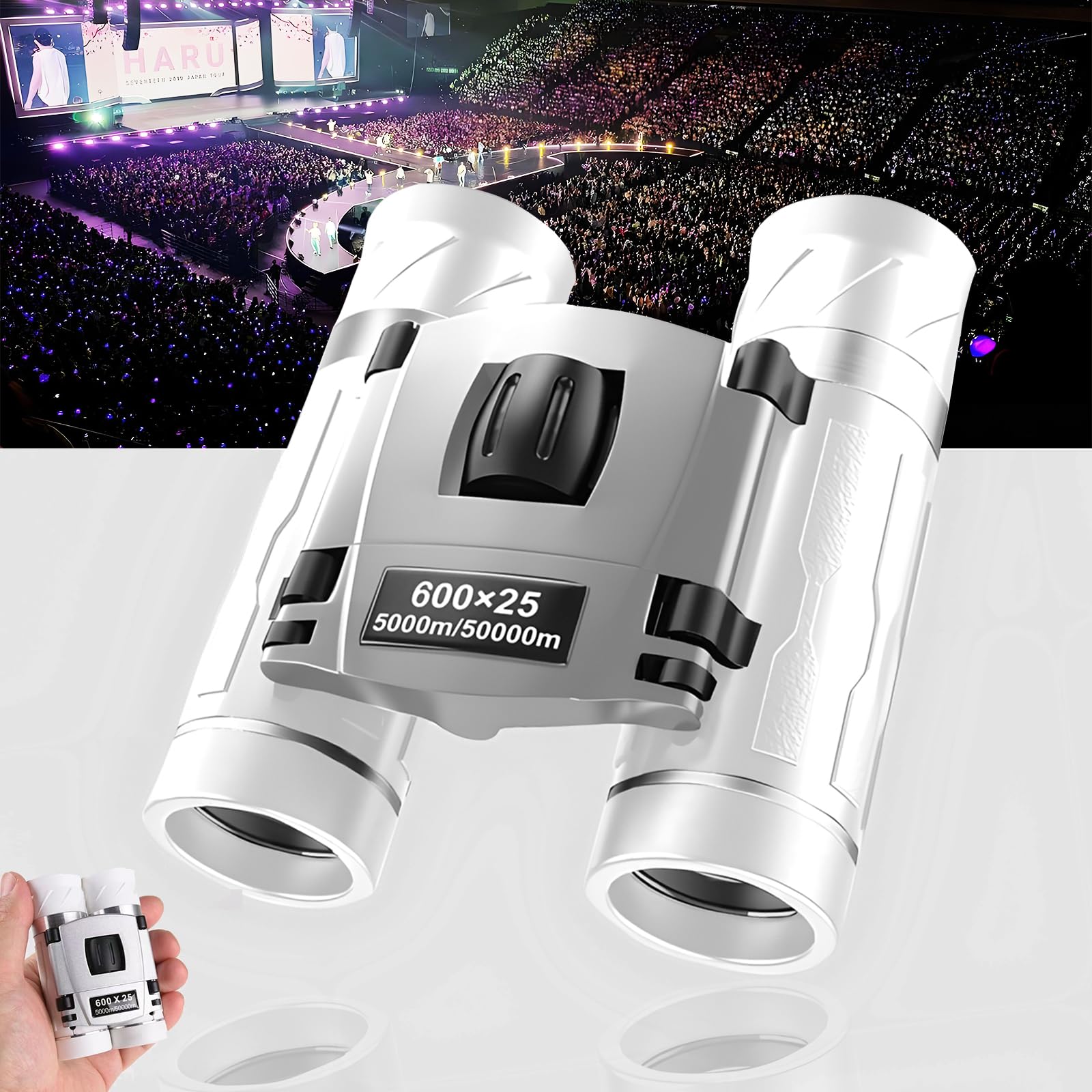 

20x Opera Binoculars for Live Performances BAK4 Clear 25mm Light Adjustable Suitable for and Ideal for and Mountain Includes Neck and Japanese
