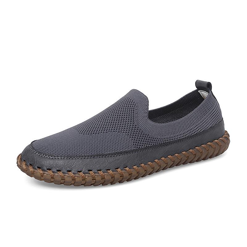 Beliebte Herrenschuhe Sommer und Herbst neue atmungsaktive Mesh-Schuhe Herren hohl gewebte weiche Sohle Fahrschuhe Herrenschuhe Freizeitschuhe