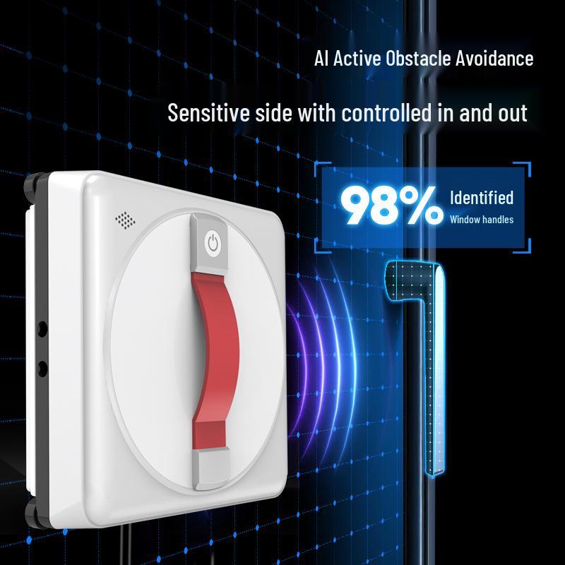 2025 Smart Four-Spray Two-Way Home Window Cleaning Robot with App Control