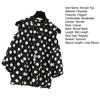 Women Top Round Neck Off Shoulder Long Sleeve Polka Dot Printing Elegant Loose Summer Lady Pullover Shirt Top Daily Wear