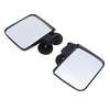 1 Pair Golf Cart Rear View Side Mirror Large HD Glass Magnetic Mirrors Universal for Tractors