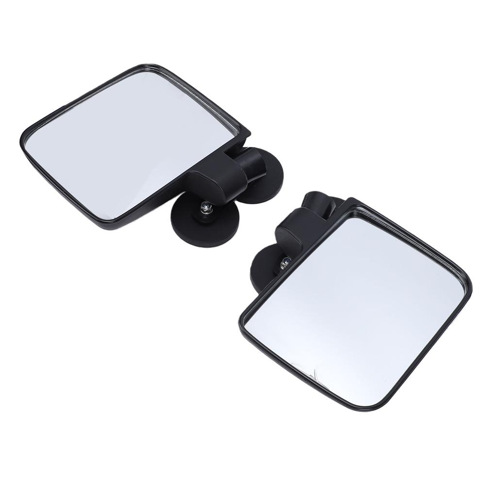 1 Pair Golf Cart Rear View Side Mirror Large HD Glass Magnetic Mirrors Universal for Tractors