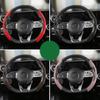 Suede Leather Car Steering Wheel Cover Wear-resistant Winter Warm Anti-skidding