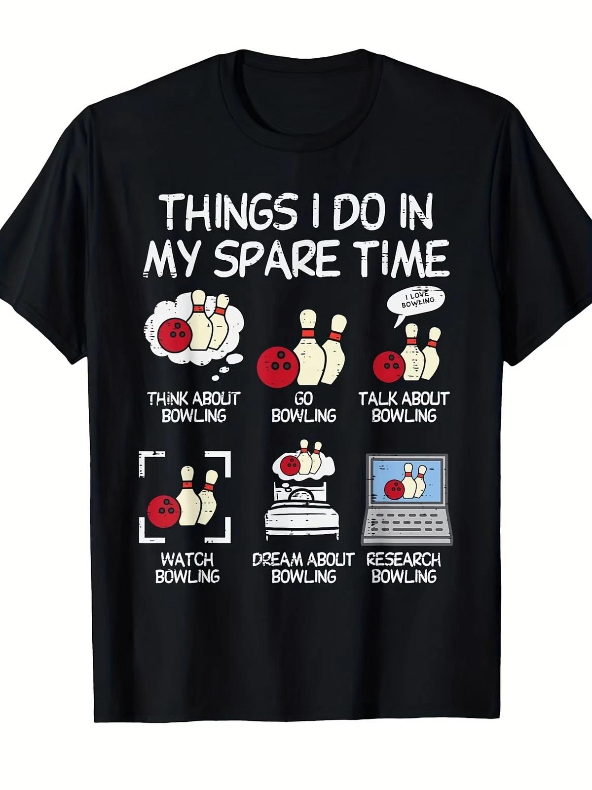 Funny Bowling Humor T-Shirt for Men & Women - 100% Retro Bowling Pin & Graphic T XXL
