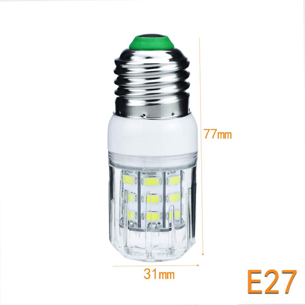 DC 12V 24V E27 G9 GU10 LED Corn Light Bulbs E26 E12 E14 B22 Spotlights 7W 27LEDs Home Bright Table Desk Lamps Indoor Lighting