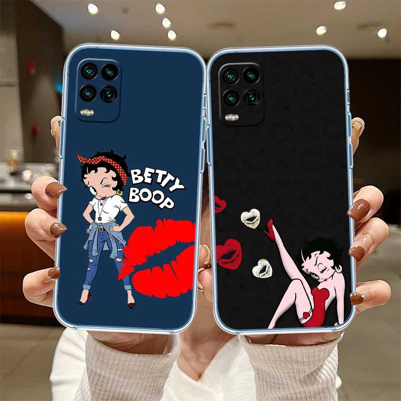 UP10 B-Bettys Art B-Boops Transparent Phone Case for Samsung Galaxy A04 A04S A14 A23 A34 A54 M23 M33 M52 M53