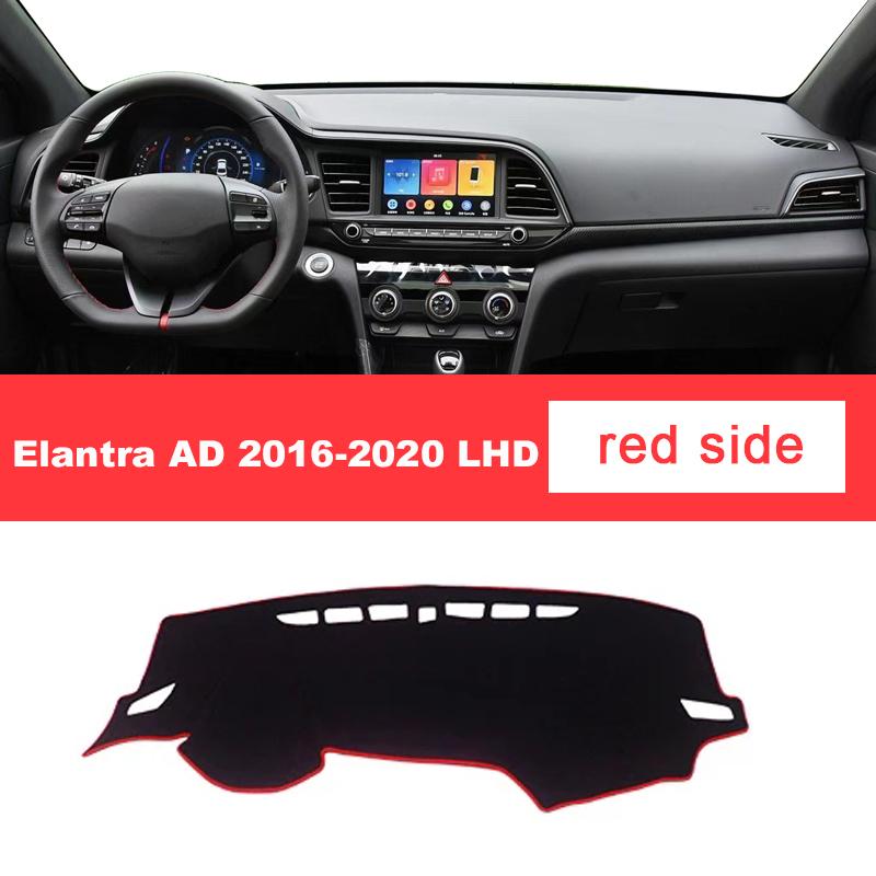 For Hyundai Elantra AD 2016 2017 2018   LHD RHD Car Dashboard Cover Mat Trument Panel Carpet Non-slip Accessories