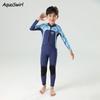 Kids UV Protection Rash Guard Swimsuit Long Sleeve One-Piece Boys Girls Quick Dry Swimwear 2.5mm Thickness