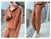Women's Mid-Length Hooded Mink Velvet Sweater Dress - Thick Knit, Loose Fit, Autumn/Winter Pullover.