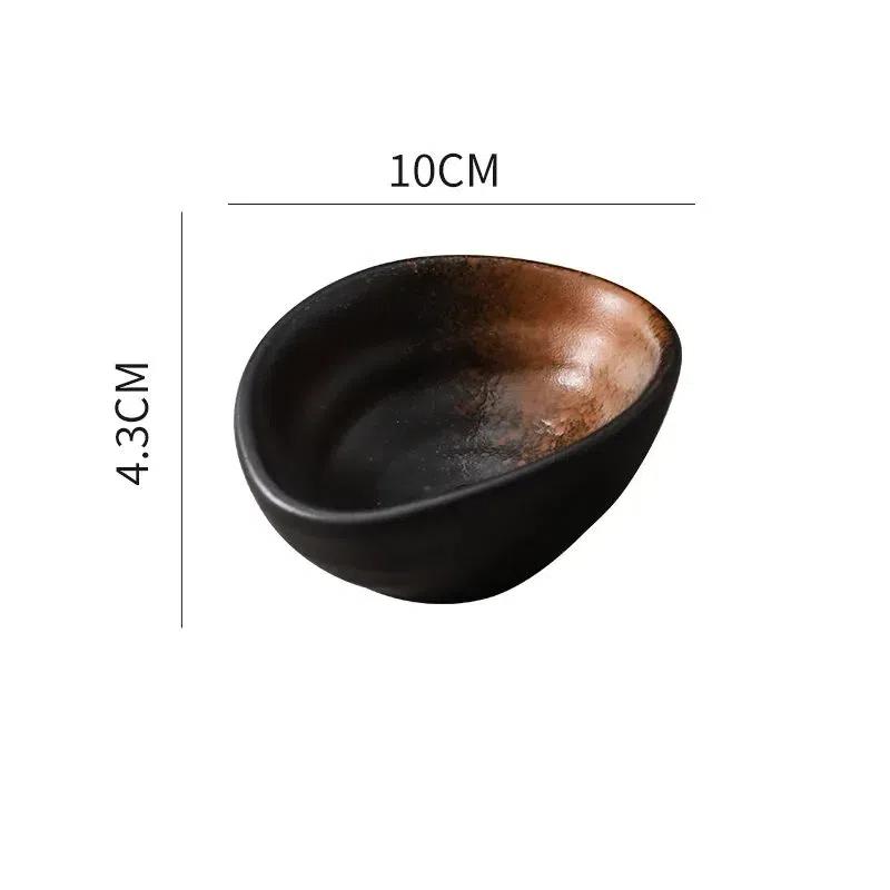 

Японская керамическая банка для специй с крышкой – маленькая бутылка для масла и соевого соуса для приправы на кухне C-5