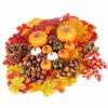 162PCS Artificial Harvest Decoration Set Realistic Maple Leaf Acorn Pumpkin Home Table Decoration Fo