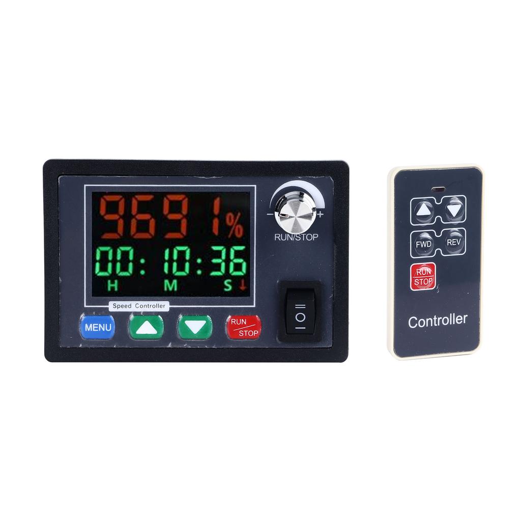 Motor Speed Regulator Color Screen Wireless Remote Control Governor Manual Auto Forward and Reverse Rotation DC 10‑55V