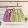 High Waisted Bow Girls' Short Skirt Shorts Summer Thin Design Summer Casual