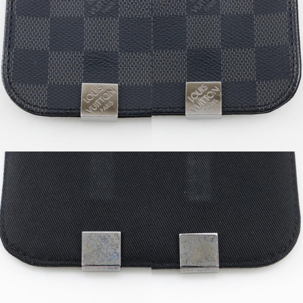 Louis Vuitton District PM Shoulder Bag N41028 Black Damier Grafitto Canvas Mens Used
