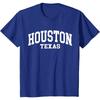 Houston Texas Hrdý Texan Americký US Vysokoškolský Font Tričko