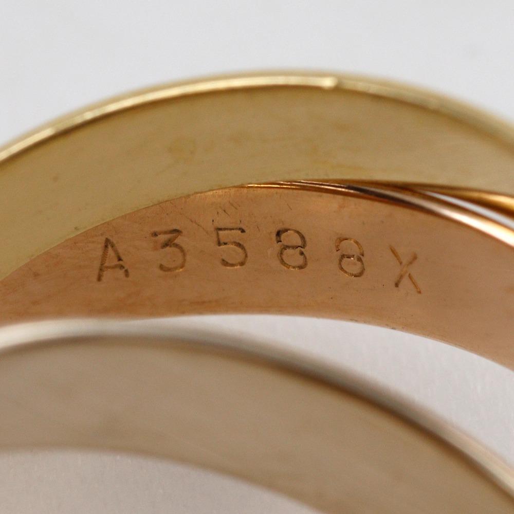 CARTIER Trinity Ring K18 Gold (YGxPGxWG) #4.9(US Size) 7g Women Used