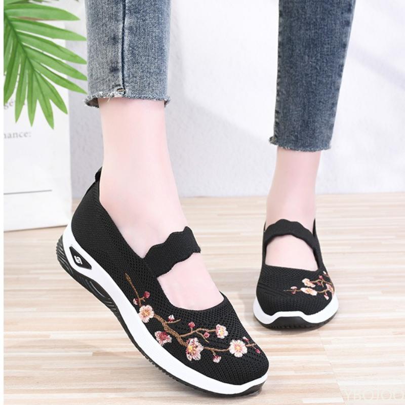 Spring and Autumn New Women's Sports Shoes Fashionable Breathable Lightweight Non-Slip Wear-Resistant Casual Sports Shoes