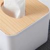ABWR-3X Square Tissue Box Tissue Box With Wooden Lid Household Removable Mini Wooden Tissue Box