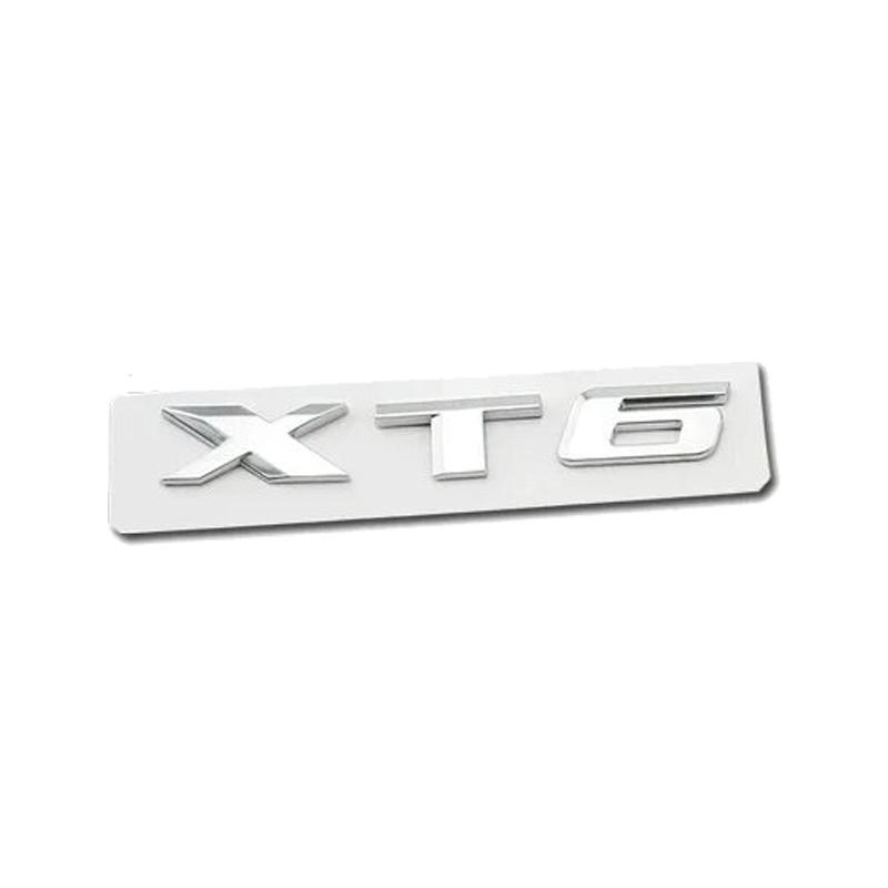 Estilo de Coche Emblema Frontal Cubierta Trasera del Maletero Pegatina para Cadillac XT6 25T 28T 40T AWD Insignia de Decoración de Desplazamiento Trasero del Automóvil
