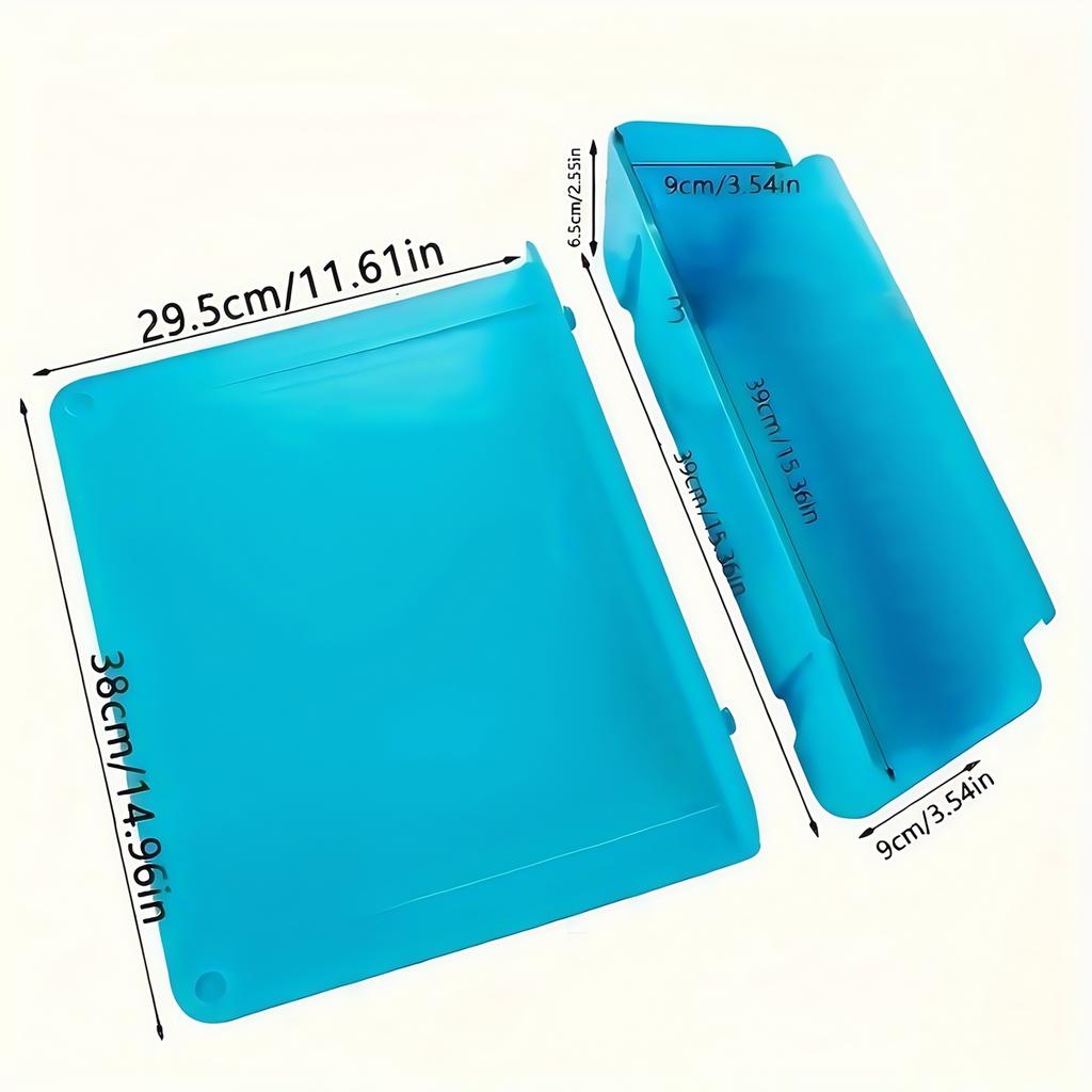 Küchenschneidebrett 2-in-1 Hackbrett mit Behälterschlitz für Gemüse und Fleisch